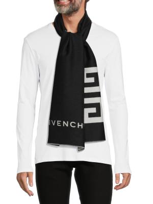 Givenchy Muffler Logo Wool Blend Scarf on SALE | Saks OFF 5TH