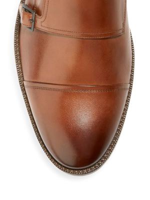 Very gently used - Cole Haan Harrison Monkstrap Brown Shoes COLE HAAN  main image 3