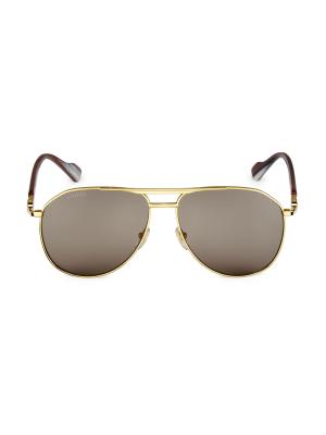 Gucci Gucci 125th Street 59MM Pilot Sunglasses on SALE  display picture 1