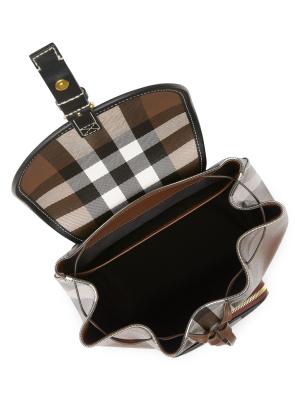 Burberry Checkered Coated Canvas Backpack Burberry Check Drawstring Coated-Cotton Backpack - Bergdorf  main image 2