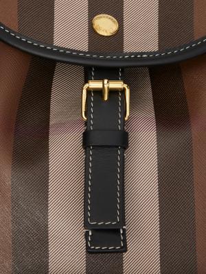 Burberry Medium Canvas Check Overdye Chiltern Backpack in Ultramarine Blue/Gold Burberry-Jeff-Check-Canvas-  main image 2