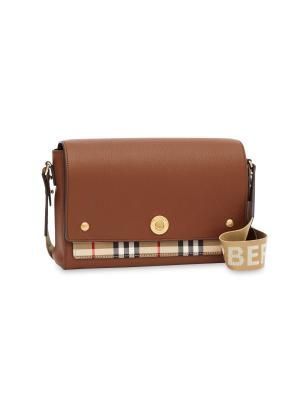 Burberry Medium Note Nova Check Crossbody Bag on SALE | Saks OFF 5TH