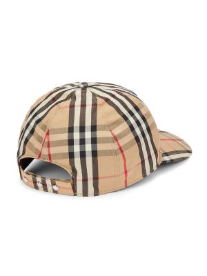 Burberry TB Monogram Vintage Check Baseball Cap on SALE 