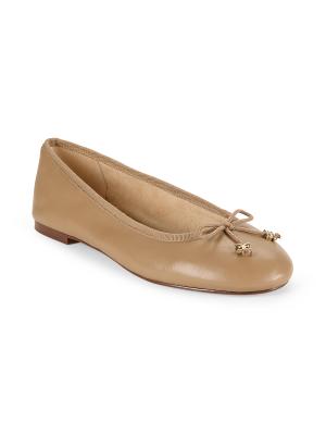 Flora Leather Ballet Flats