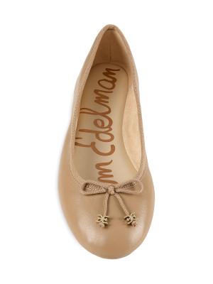 Flora Leather Ballet Flats