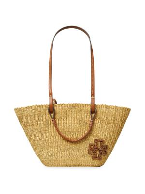 Tory Burch Ella Straw Mini Basket Tote on SALE | Saks OFF 5TH