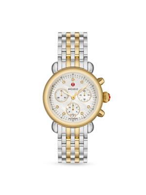 Michele CSX 36MM Two Tone 18K Goldplated Stainless Steel  display picture 3