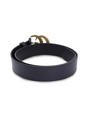 Gucci Gucci Pearl Embellished Double G Buckle Belt In Black  display picture 1