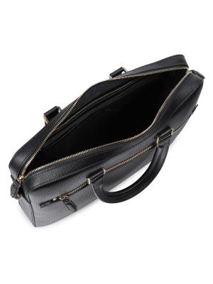 Ferragamo Gancini Revival Briefcase | Black | FARFETCH Salvatore Ferragamo zip-up leather briefcase main image 2