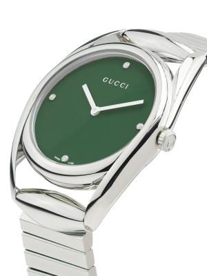 Gucci Horsebit Stainless Steel & 0.023 TCW Diamond Bracelet  display picture 3