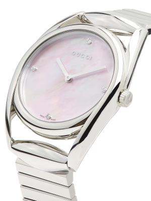 Gucci Horsebit Stainless Steel, Mother-Of-Pearl & 0.023 TCW  display picture 1
