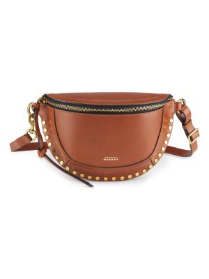 Isabel Marant Skano Studded Leather Belt Bag on SALE | Saks OFF 5TH