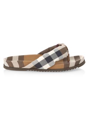 Burberry Birch Check Flip-flops Burberry Men main image 2
