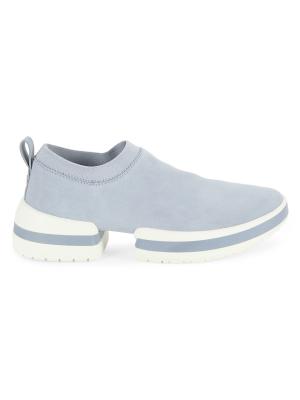 Stuart Weitzman Suede Slip On Sneakers on SALE | Saks OFF 5TH display picture 1