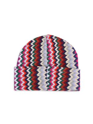 Missoni Chevron Knit Wool-Blend Beanie on SALE | Saks OFF 5TH display picture 2