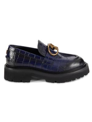 Escarpins Roberto Cavalli Printemps 2011 - Cuir Croco & Franges - Beige - Pointure 38 - Occasion Vintage