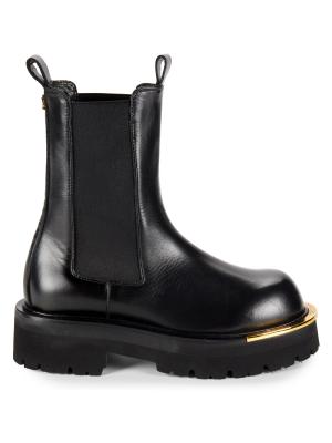 Roberto Cavalli 45MM Leather Chelsea Boots on SALE | Saks OFF 5TH