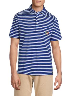 Polo Ralph Lauren Striped Cotton Polo Shirt on SALE | Saks OFF 5TH