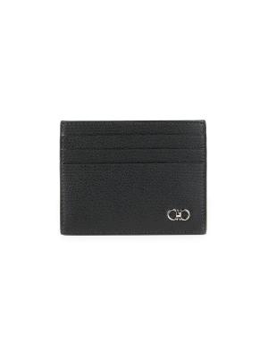 Gancini Logo Leather Cardholder