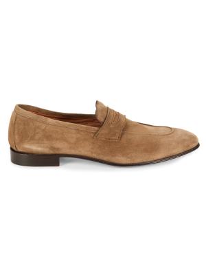 Saks Fifth Avenue Suede Penny Loafers on SALE | Saks OFF 5TH display picture 3