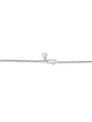 Sterling Silver & Black Spinel Pendant Necklace