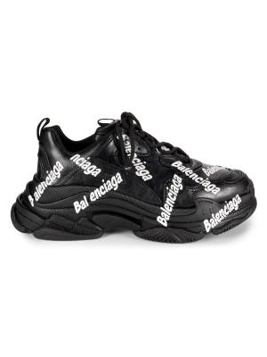 Balenciaga Triple S Logo Low Top Chunky Sneakers on SALE | Saks