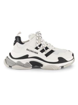 Balenciaga Triple S logo sneaker BALENCIAGA Triple S Logo-Print Faux Leather Sneakers for Men  main image 4