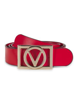 VALENTINO Dolly Leather Belt SMALL Valentino by Mario Valentino Dolly Logo Buckle Leather Belt  main image 4