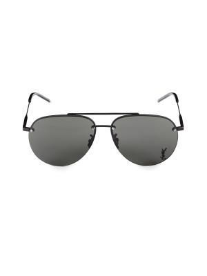 Saint Laurent 61mm Aviator Sunglasses Saint Laurent SL 690 aviator sunglasses Saint Laurent main image 4
