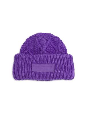 KURT GEIGER LONDON CABLE KNIT LOGO BEANIE Kurt Geiger London Embellished Evil Eye | Mercari main image 4