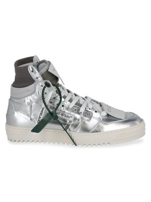 Off-White 3.0 Off Court Metallic High Top Sneakers on SALE | Saks