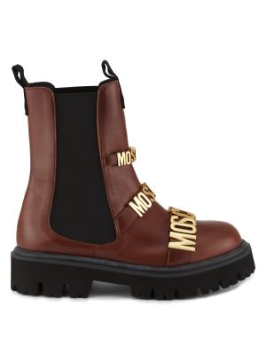 MOSCHINO Men’s Logo Chelsea Boots size 43 Moschino Men main image 2