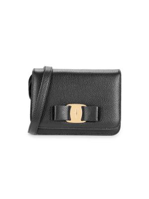FERRAGAMO Leather Crossbody Bag on SALE | Saks OFF 5TH