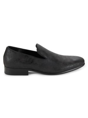 Saks Fifth Avenue Calf Hair Leather Loafers Men\'s Shoes Size 13 M Black Saks Fifth Avenue COLLECTION Patent Velvet Loafers | Saks  main image 3