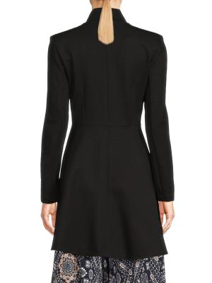 Ponte Tail Scalloped Jacket