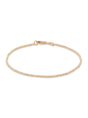 14K Yellow Gold Beaded Bracelet