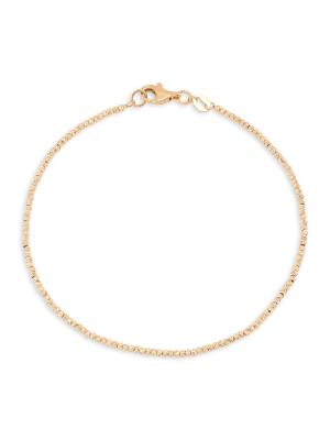 14K Yellow Gold Beaded Bracelet