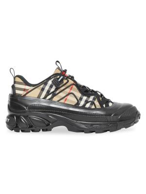 Burberry Arthur Vintage Check Cotton Sneakers on SALE | Saks OFF 5TH