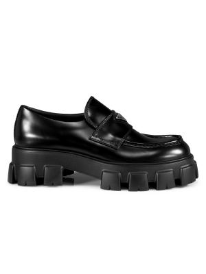 Prada Monolith Lug-Sole Loafers on SALE | Saks OFF 5TH
