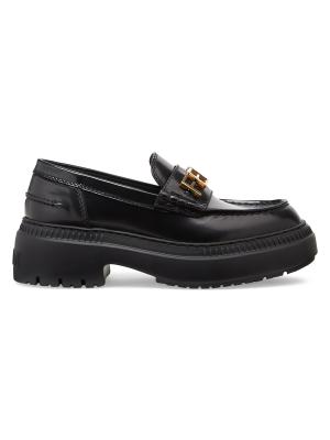 Fendi Fendigraphy Leather Platform Loafers on SALE | Saks  display picture 1