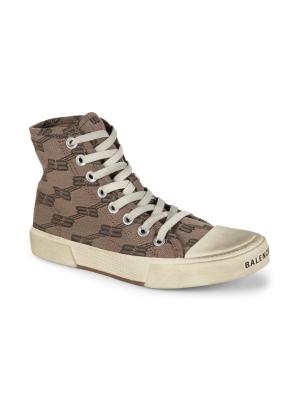 Paris High Top Monogram Sneakers