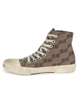 Paris High Top Monogram Sneakers
