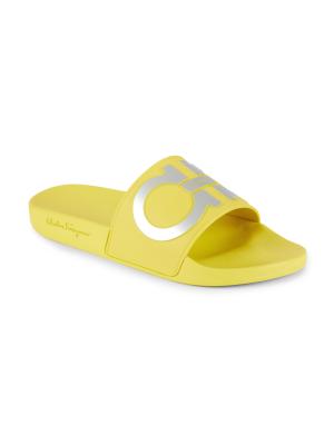 FERRAGAMO Groove Logo Slides on SALE | Saks OFF 5TH display picture 1