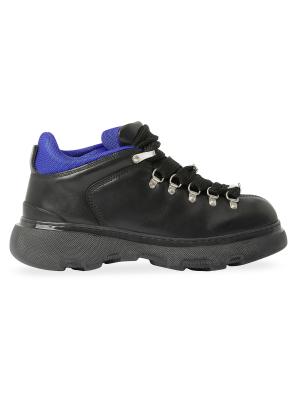 Burberry Trek Leather Boots on SALE | Saks OFF 5TH
