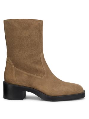 Stuart Weitzman BOLO Bootie – Khaki Sport Suede – Size 10B (40.5) Amazon.com | Stuart Weitzman 5050 Bold Zip Bootie Khaki 6.5  main image 3