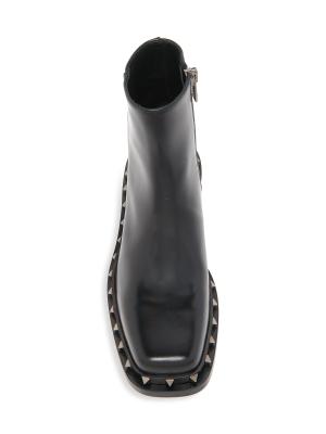 Valentino Garavani Rockstud Leather Boots on SALE | Saks OFF 5TH