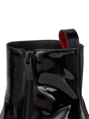 Christian Louboutin Rosalio 70MM Patent Leather Boots on  display picture 2