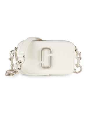 Marc Jacobs ​Small Snapshot Croc-Embossed Leather Camera Bag on