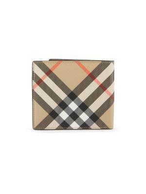 Burberry Nova Check Leather Bifold Wallet on SALE | Saks OFF 5TH