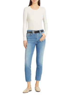 ​Metal Tip Leather Belt